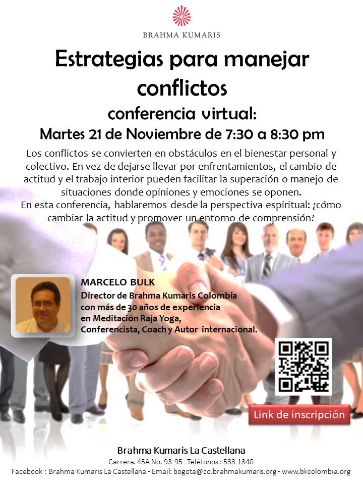 Conferencia virtual Estrategias para manejar conflictos
