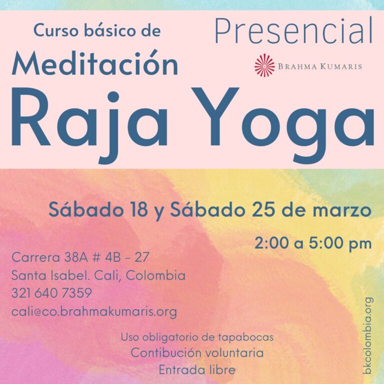 Curso de meditacion Raja Yoga - Tunja Marzo 2023