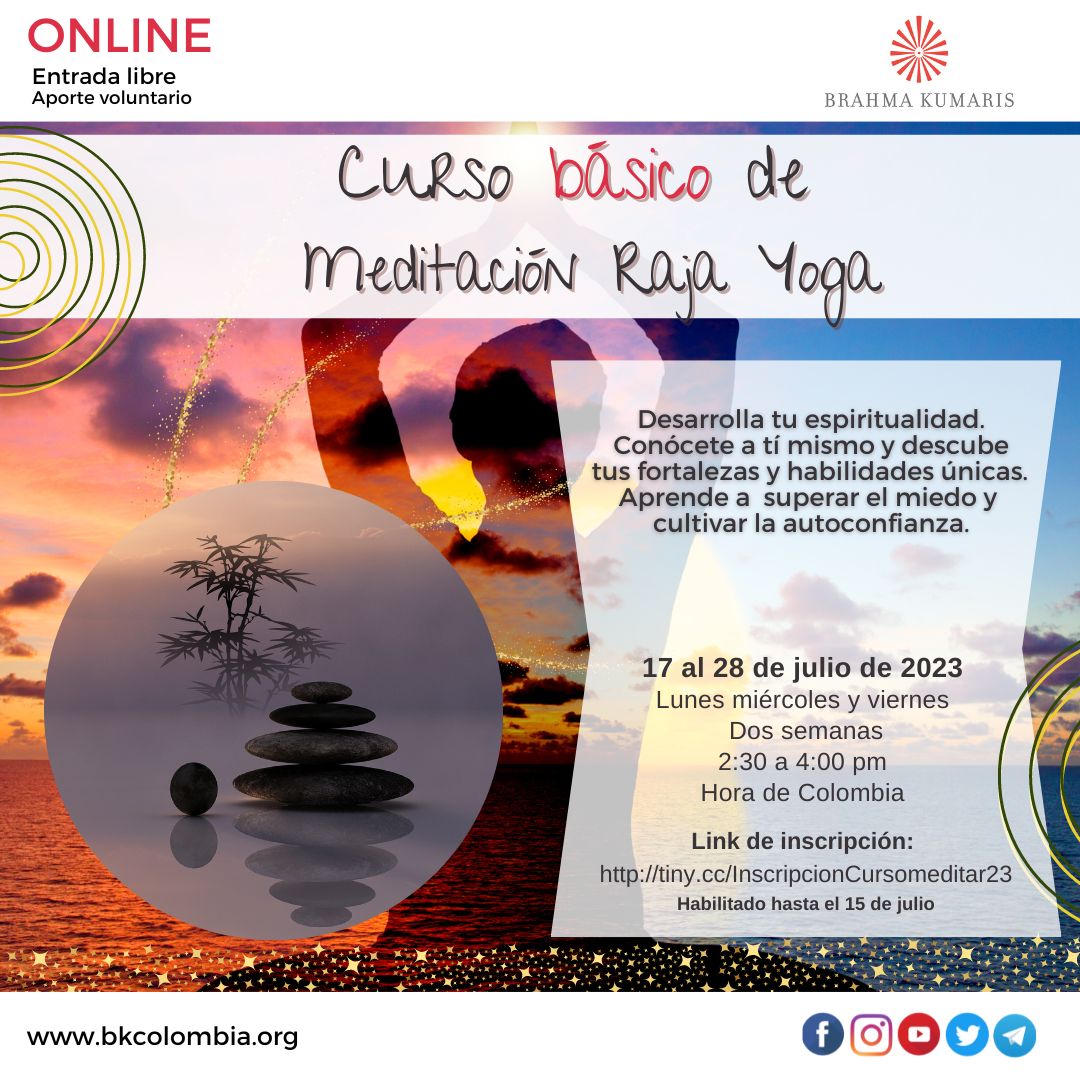 Cursos de Meditación Raja Yoga - Online y presencial