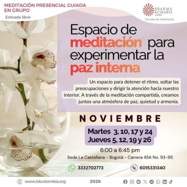Paz interna Martes y jueves Noviembre 2026